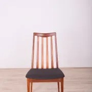 Chaises de salle à manger en tissu et teck par Leslie Dandy pour G-Plan, années 1960, ensemble de 6