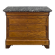 Louis Philippe period chest of drawers in patinated mahogany
