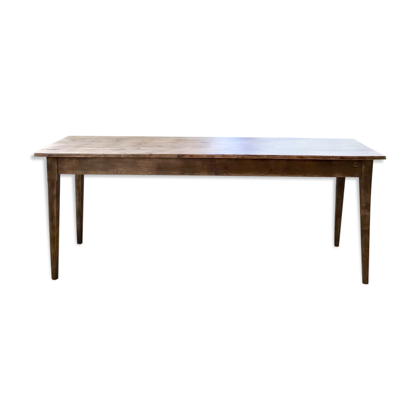 Table de ferme vintage en hêtre
