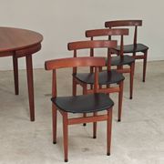 Table de repas et 4 chaises par Hans Olsen pour Frem Rojle  Danemark