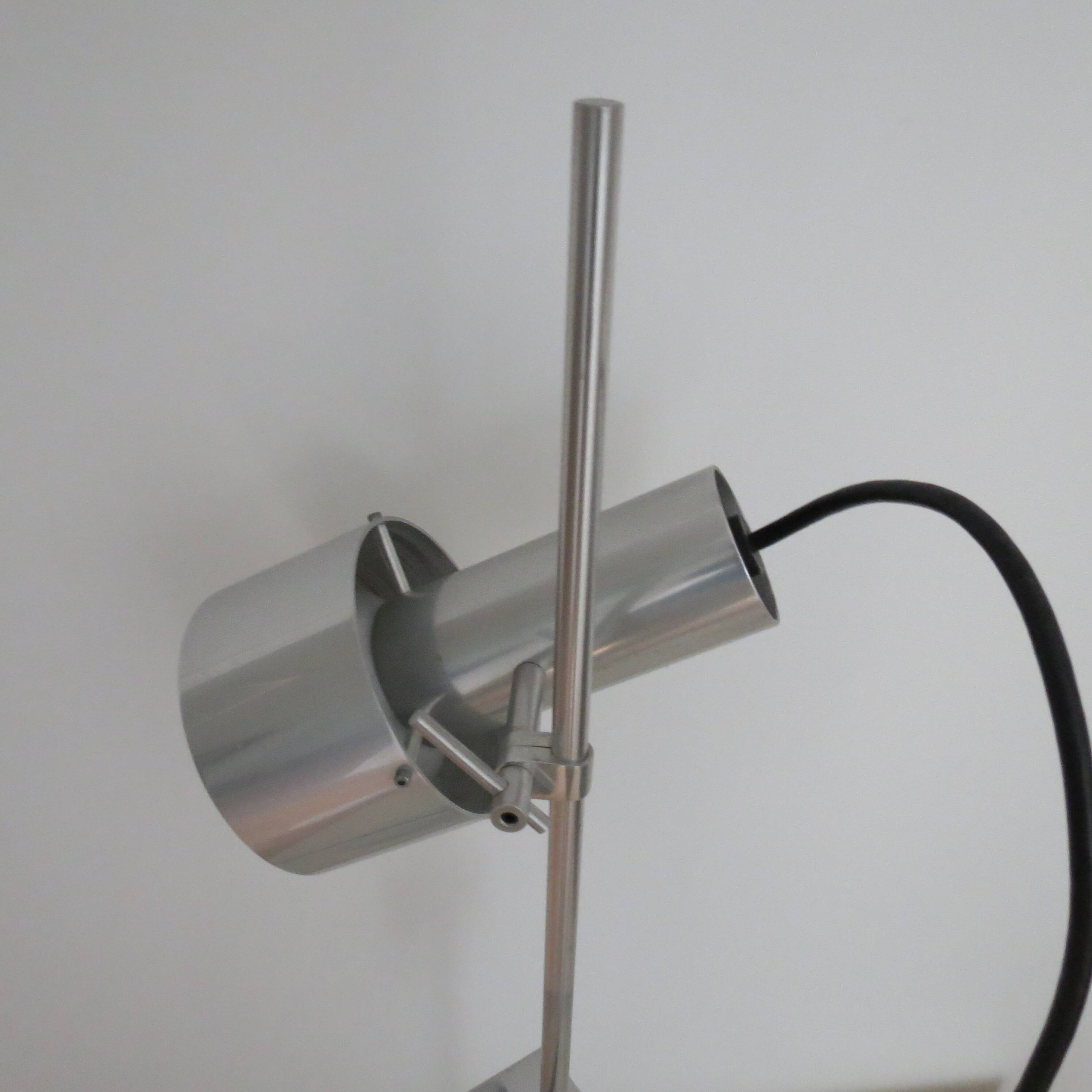 1960s desk lamp by Peter Nelson aluminium desk lamp mid century modern desk lamp