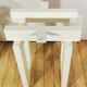 Pair of white painted metal harnesses, circa 1980