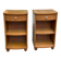 2 contemporary wooden bedside tables from the 2000s.