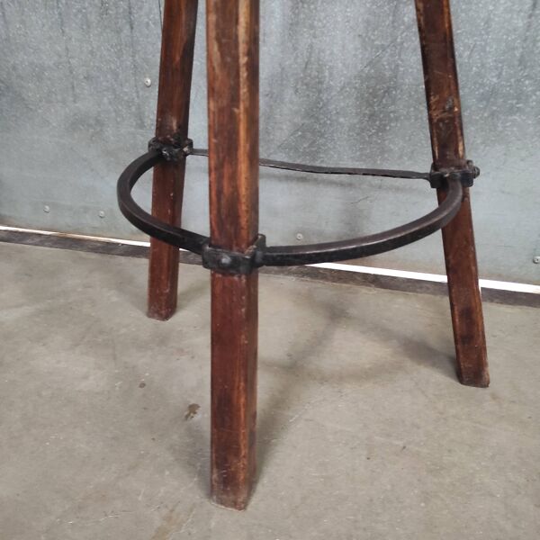 Tabouret de bar brutaliste vintage « Marbella »   Confonorm Espagne, années 1960