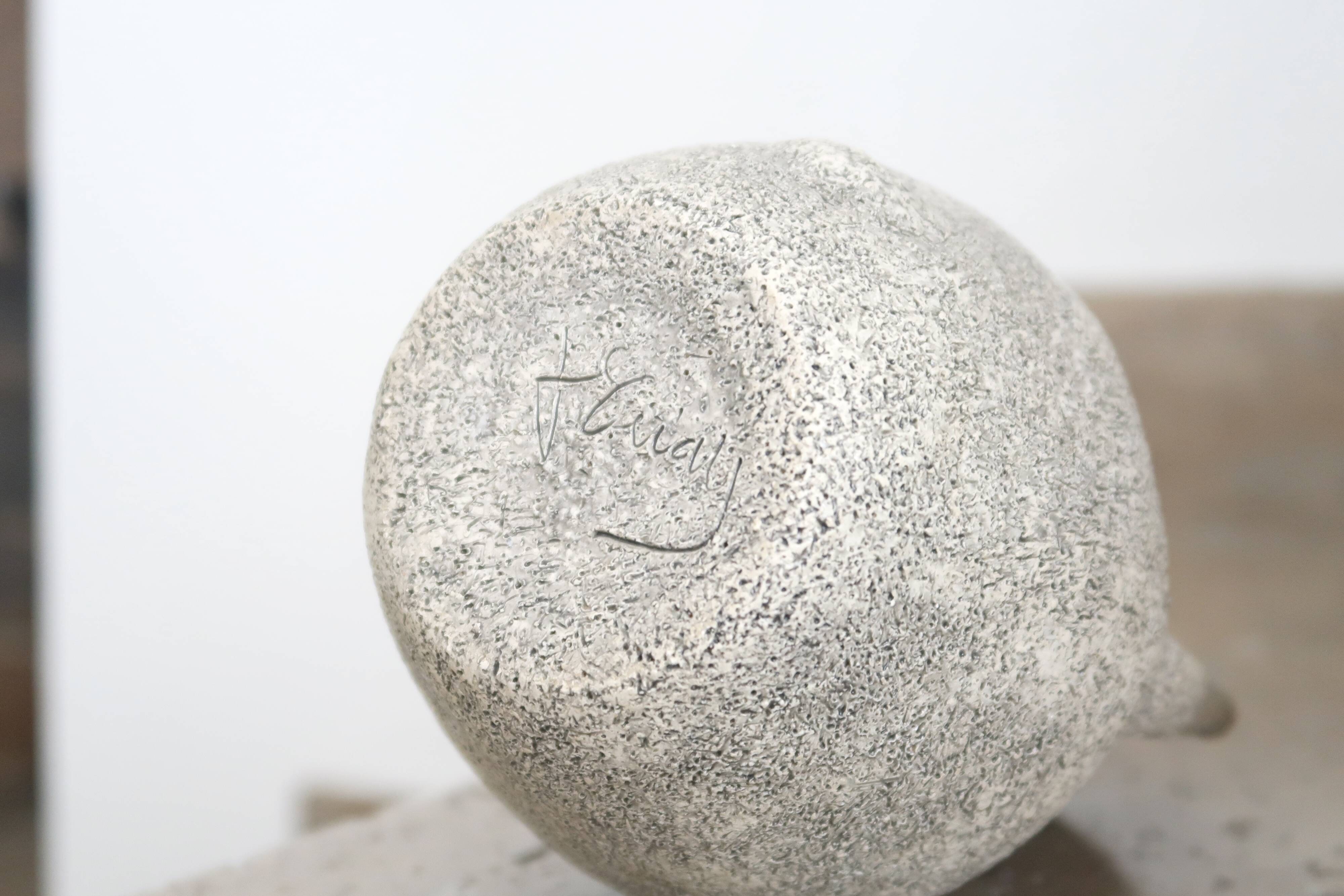 Anthropomorphic ceramic vase by Francis Triay, 60s