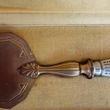 Brass and silver pie server