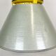 Yellow industrial explosion proof lamp with aluminium shade, 1990s