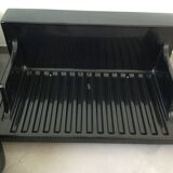 Canapé gradual lounge cuir noir Cini Boeri - knoll/gavina