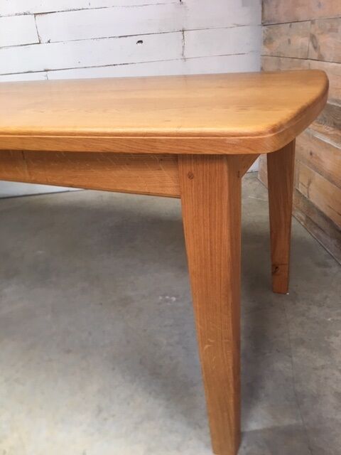 Table to eat solid blond oak oblong shape