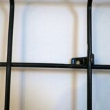 String black metal coat and hat rack, 1950s