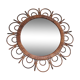 Miroir soleil en rotin vintage 57cm