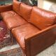 3-piece classic English leather lounge