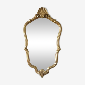 Golden mirror 60x35cm