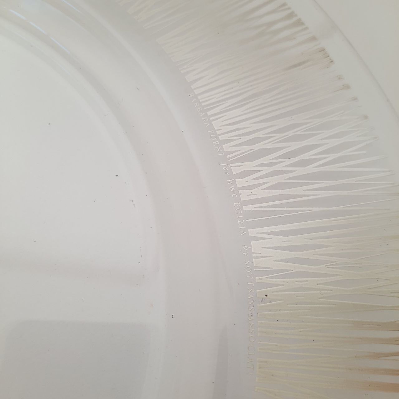 10 Dishes Barbara Ovens for Egyptian, HWC Collection (Handle With Care) by Sottsass Associati for Ro