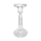 Old candlestick in molded glass of Portieux