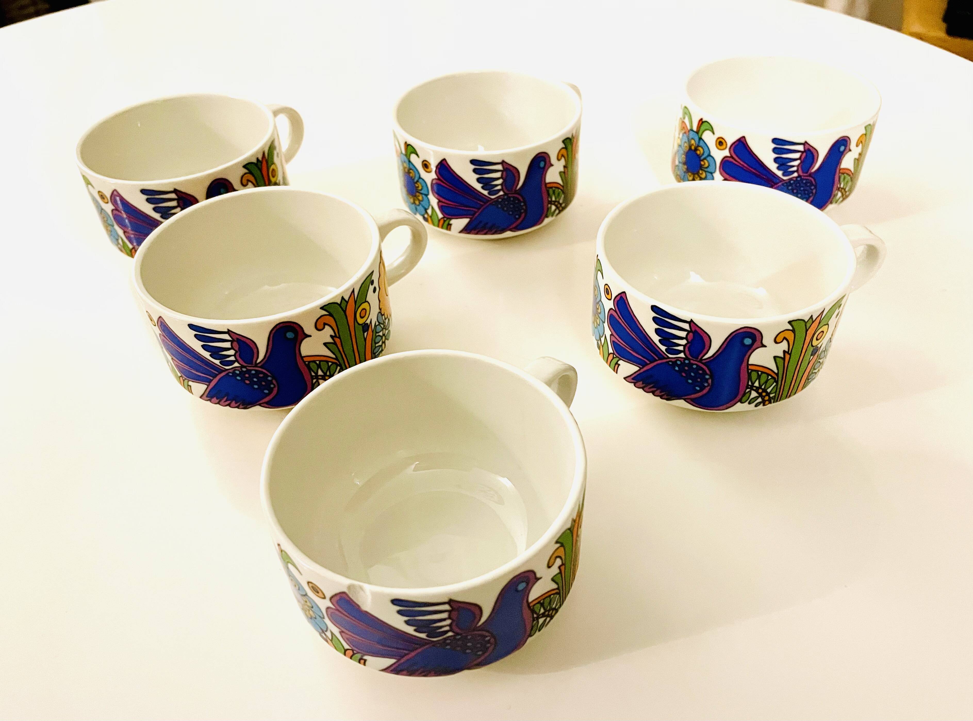 6 tasses à café Villeroy & Boch Acapulco