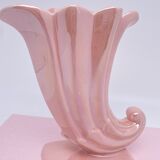Iridescent pink vase year 80