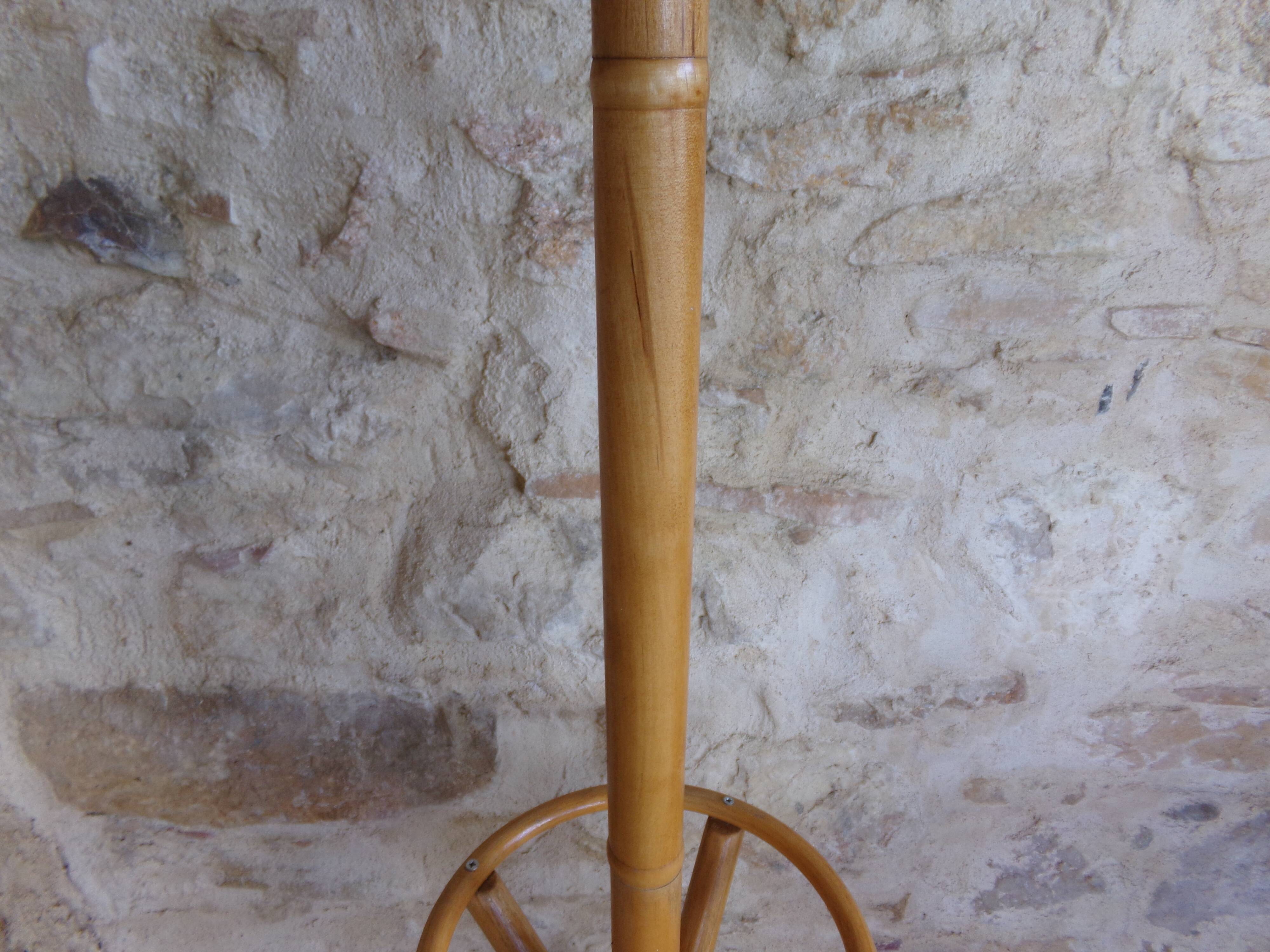 Bamboo parrot coat rack