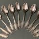 Silver metal cutlery set by Ercuis 37 pieces