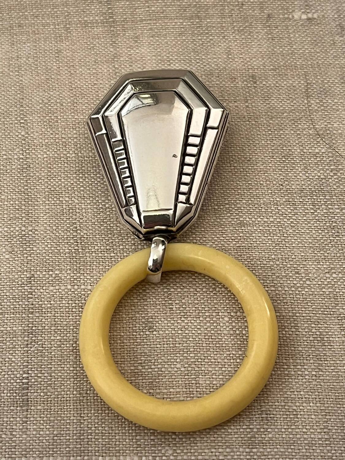 Hochet ancien Bébé art nouveau vintage