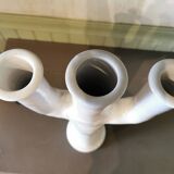Large white ceramic candlestick Morocco
