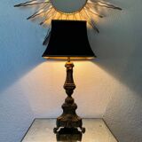 Antique church candlestick lamp