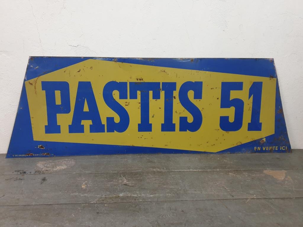 BISTROT - SHEET ADVERTISING - ADVERTISING PASTIS 51