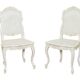 Paire de chaises cannées style Régence, fabrication Moissonnier