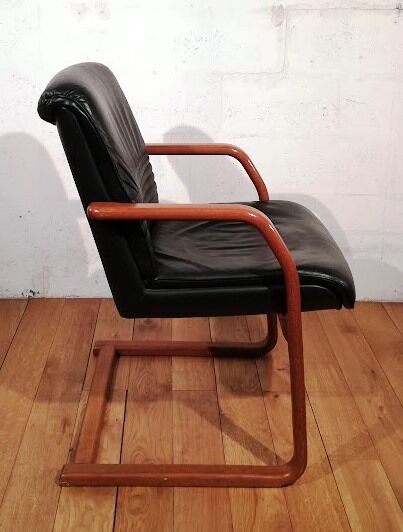 Fauteuil vintage en cuir