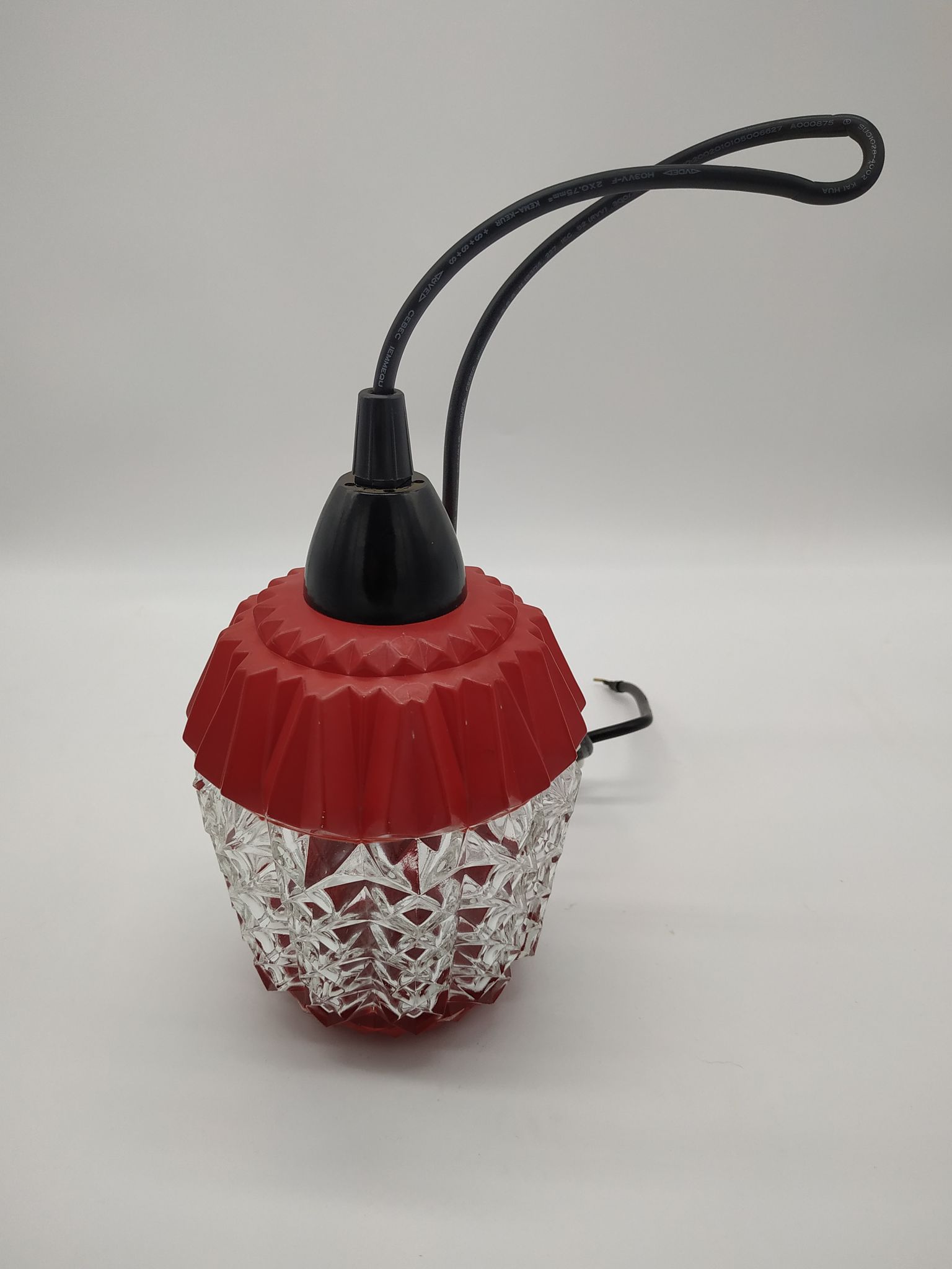 Suspension vintage design lampion années 50