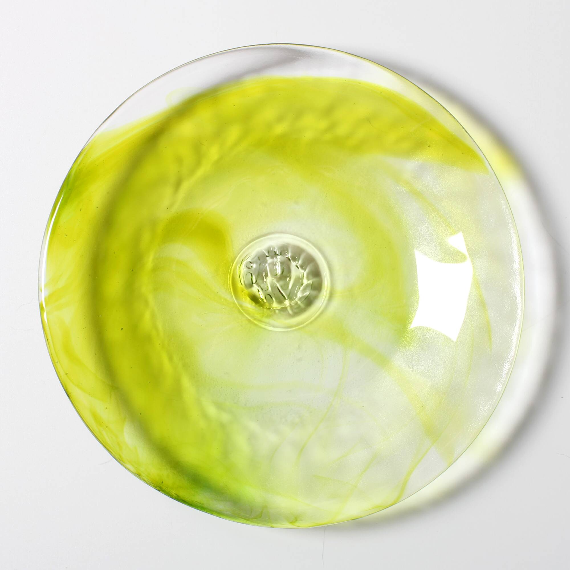 Set of 4 Kosta Boda 'Mine' Glass Dessert Plates by Ulrica Hydman Vallien