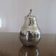 “Pear” sugar bowl in silver metal from the 70s