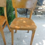 4 chaises bistrot, teinte claire