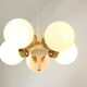 Space Age Chandelier Sputnik by Elektroinstala Decin, 1970s