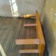 Vintage solid wood coffee table