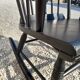 Rocking-chair noir vintage
