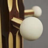Wooden column coat rack  1965