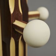 Wooden column coat rack  1965