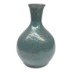 Light blue speckled ceramic vase