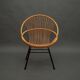 Rohe Noordwolde rattan armchair, Netherlands 1950s