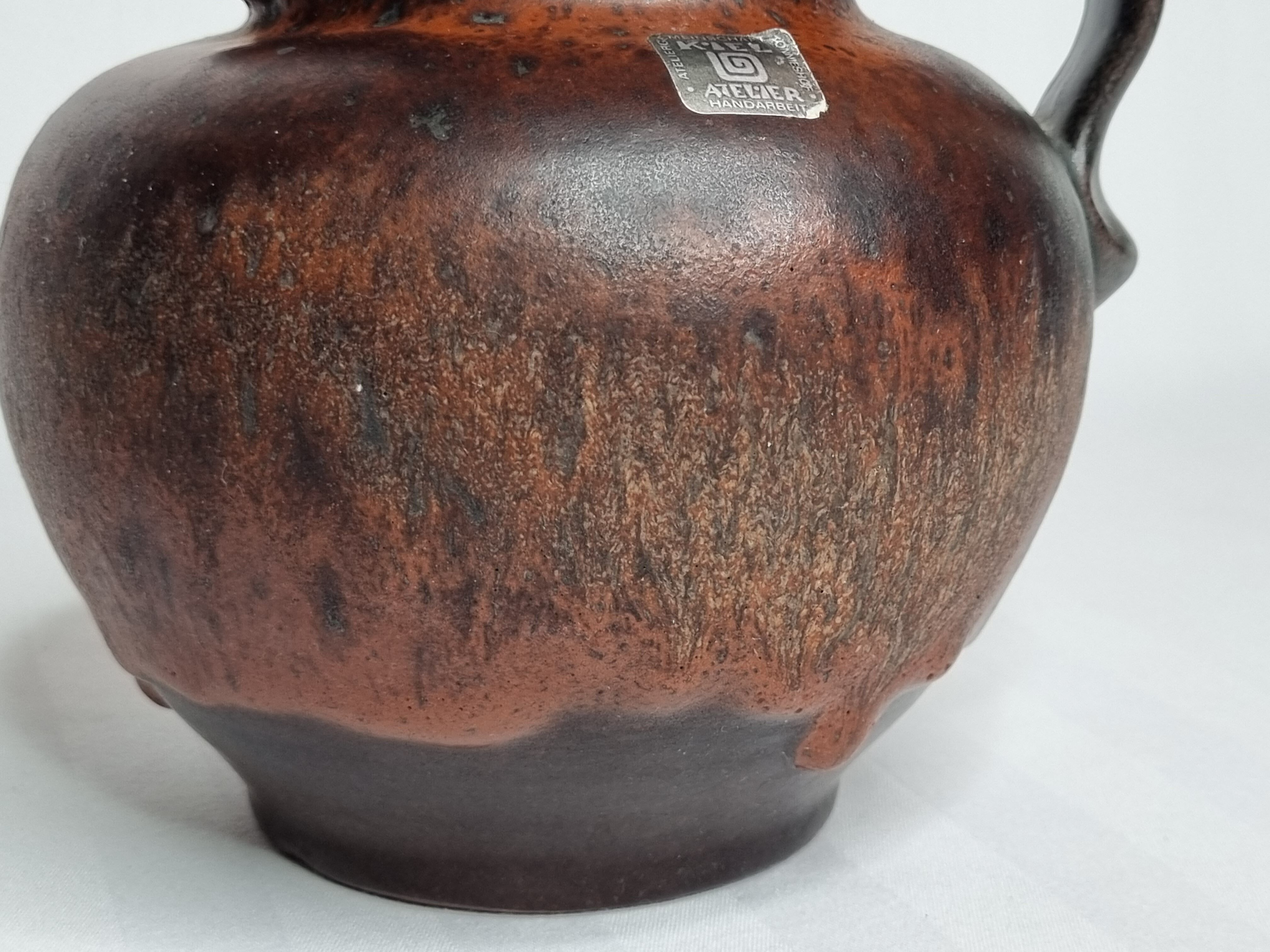 Vase West Germany Carstens Tonnieshof Keramik, 1960s-1970s, 14 cm