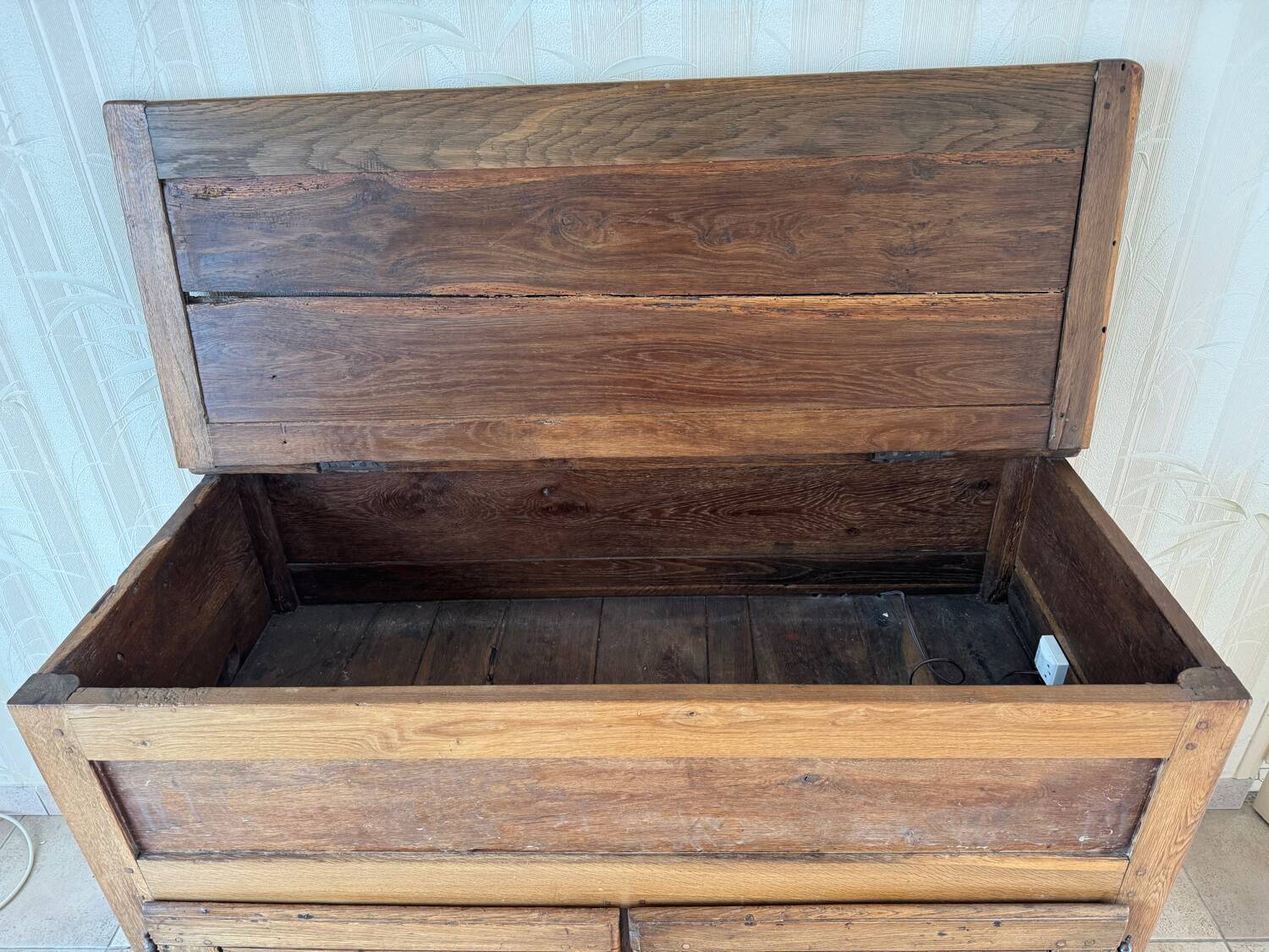 19th century solid wood box