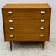 Commode vintage en teck 4 tiroirs années 60 style G-Plan
