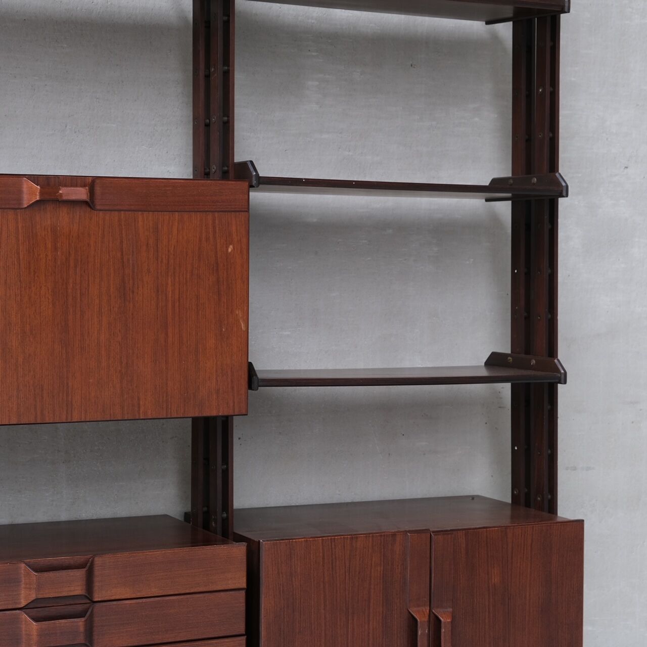 Italian Mid-Century Large Shelving Display