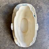 Gien sauceboat in blue ironstone, "Birds" service circa 1870.