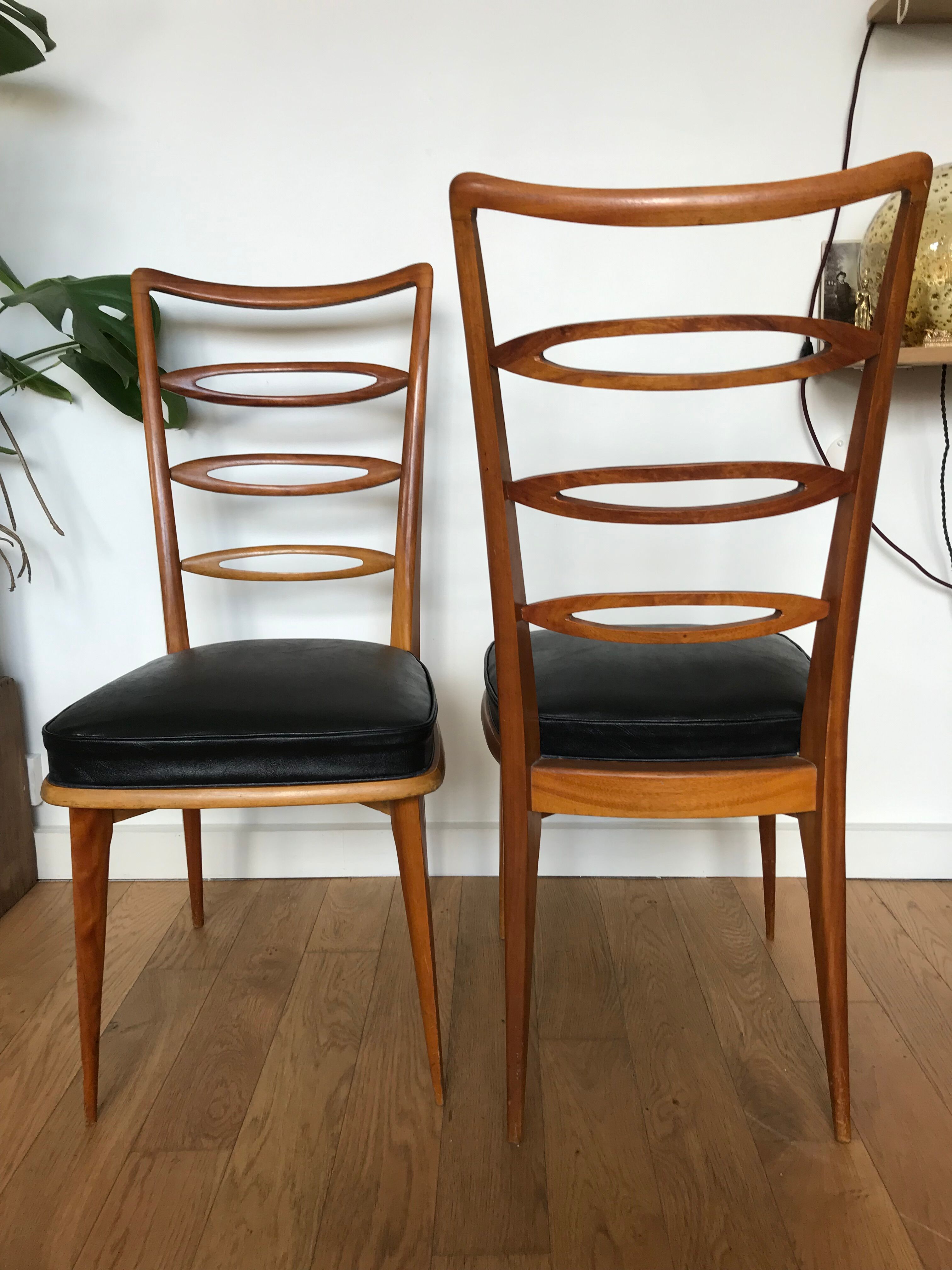 Pair of wooden chairs