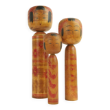 Set of 3 kokeshi (large size)