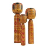 Lot de 3 kokeshi (grande taille )