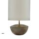 Mid-century modern green ceramic lamp base, Alain di Bin France 1960s