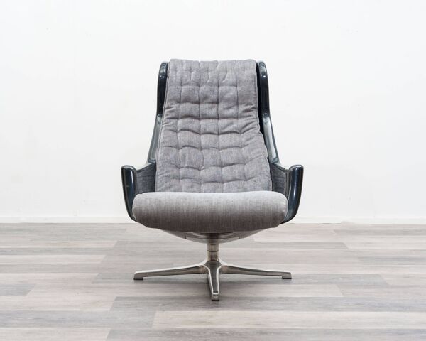 Fauteuil des années 70, fauteuil relax. Design : Alf Svenson et Yngvar Sand